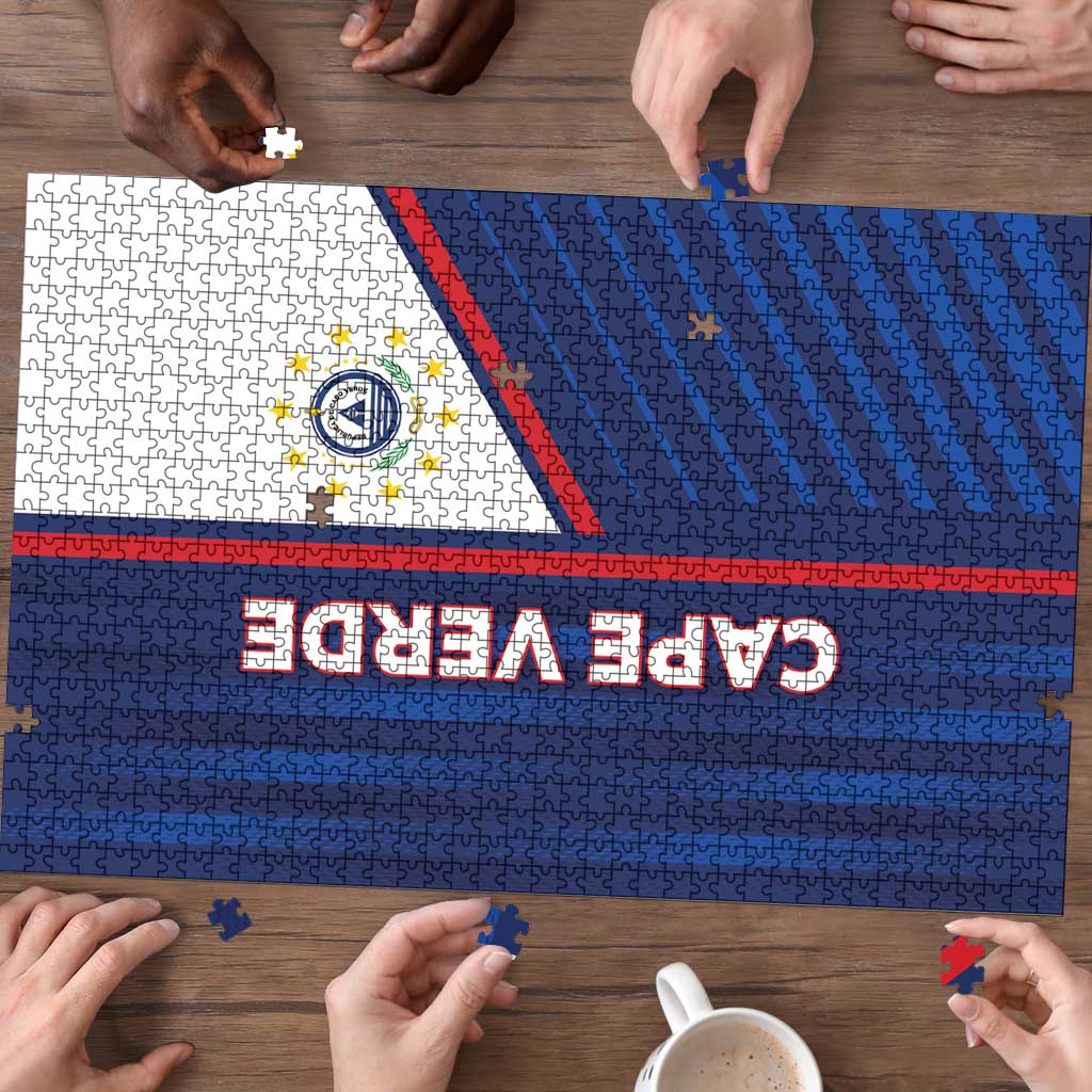 Cape Verde Football Puzzle Unique Style - Wonder Print Shop