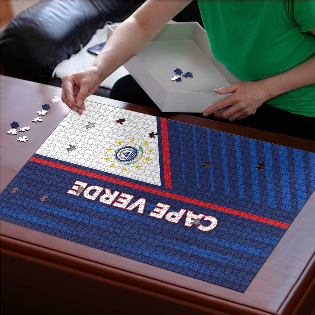 Cape Verde Football Puzzle Unique Style - Wonder Print Shop