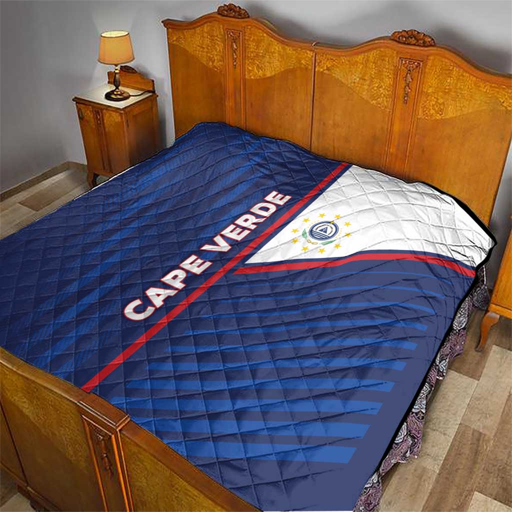 Cape Verde Football Quilt Unique Style - Wonder Print Shop