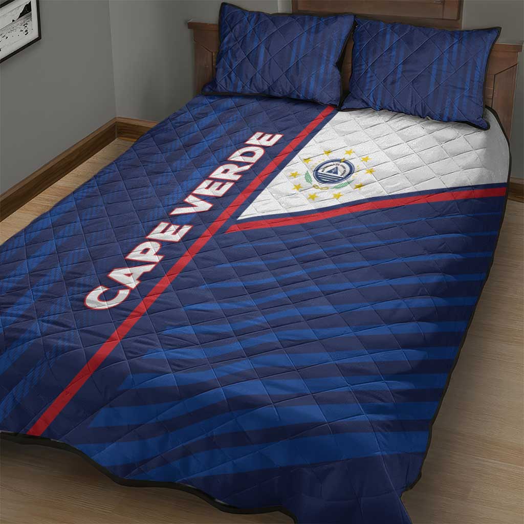 Cape Verde Football Quilt Bed Set Unique Style - Wonder Print Shop