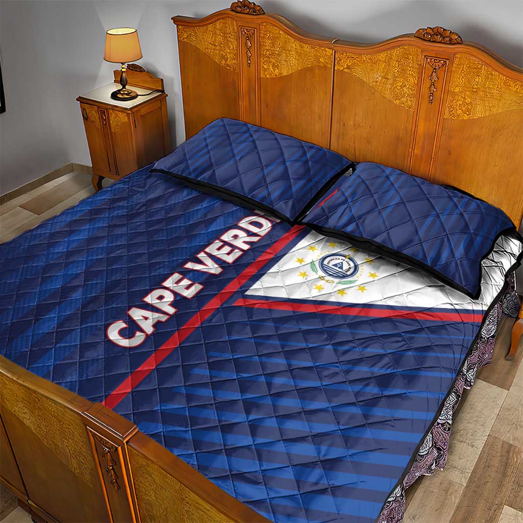 Cape Verde Football Quilt Bed Set Unique Style - Wonder Print Shop