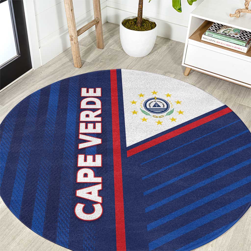 Cape Verde Football Round Carpet Unique Style - Wonder Print Shop