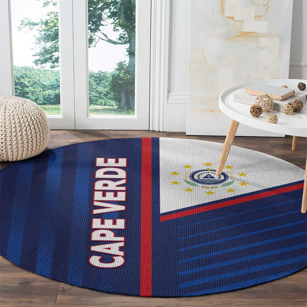 Cape Verde Football Round Carpet Unique Style - Wonder Print Shop