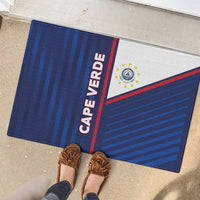 Cape Verde Football Rubber Doormat Unique Style - Wonder Print Shop