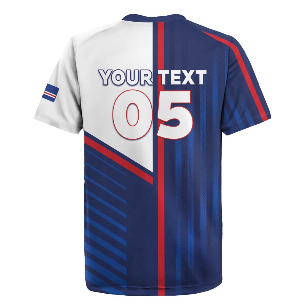 Custom Cape Verde Football Rugby Jersey Unique Style - Wonder Print Shop