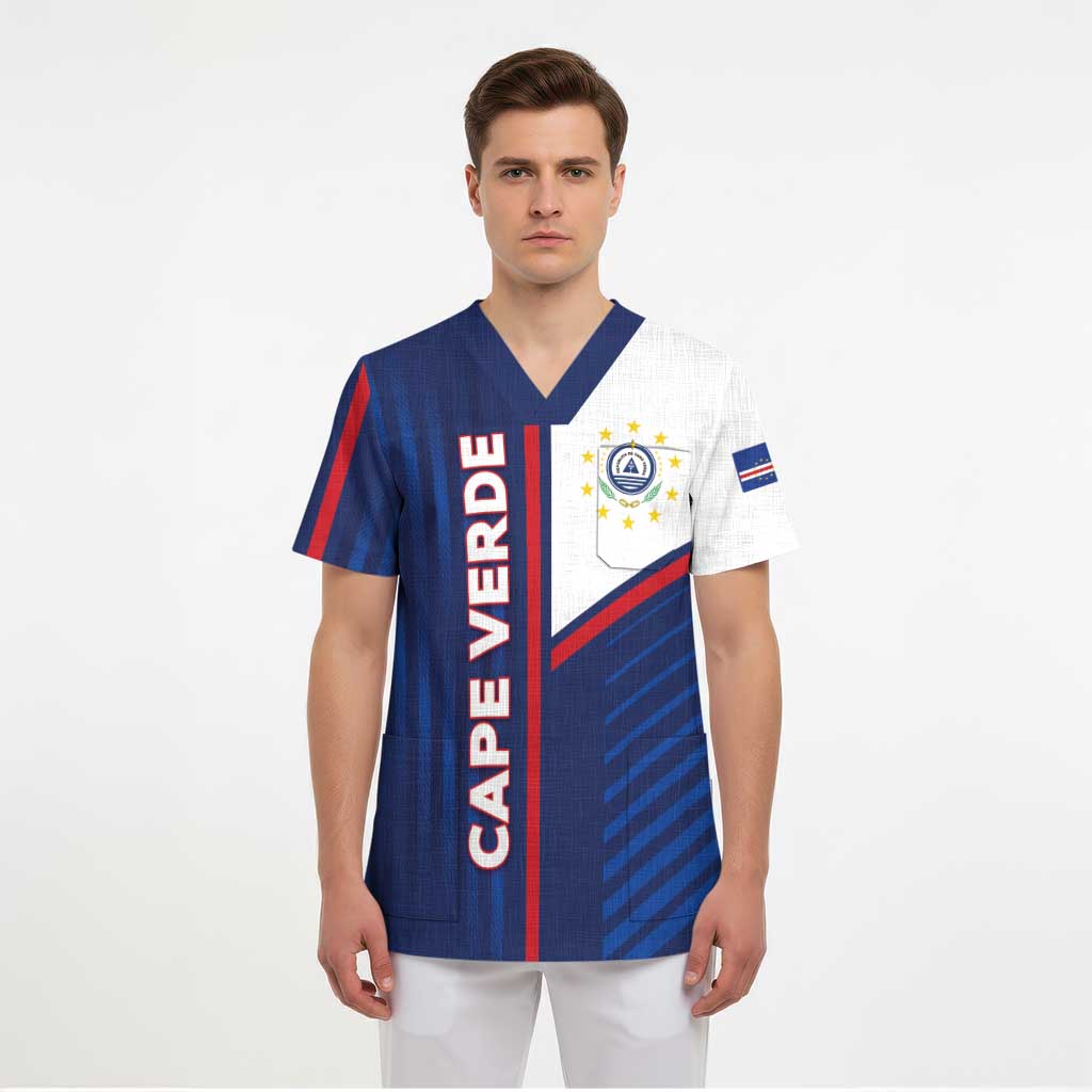 Custom Cape Verde Football Scrub Top Unique Style - Wonder Print Shop