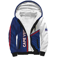 Custom Cape Verde Football Sherpa Hoodie Unique Style - Wonder Print Shop