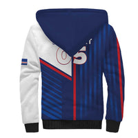 Custom Cape Verde Football Sherpa Hoodie Unique Style - Wonder Print Shop