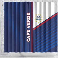Cape Verde Football Shower Curtain Unique Style - Wonder Print Shop