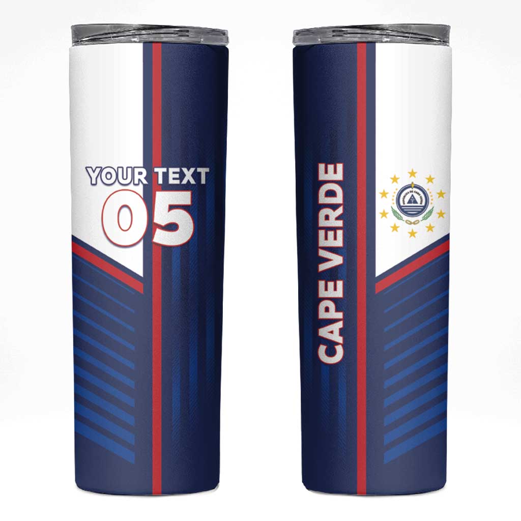 Custom Cape Verde Football Skinny Tumbler Unique Style - Wonder Print Shop