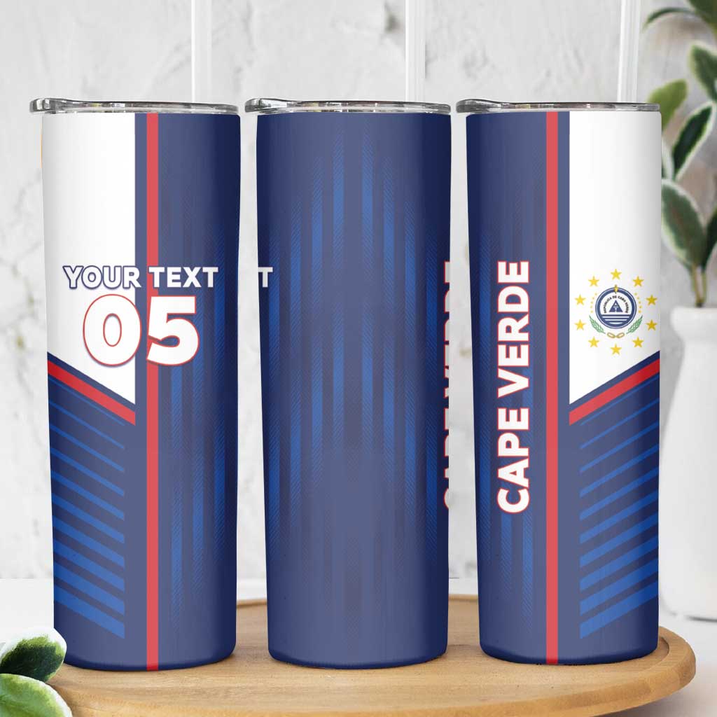 Custom Cape Verde Football Skinny Tumbler Unique Style - Wonder Print Shop