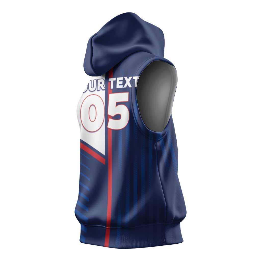 Custom Cape Verde Football Sleeveless Hoodie Unique Style - Wonder Print Shop