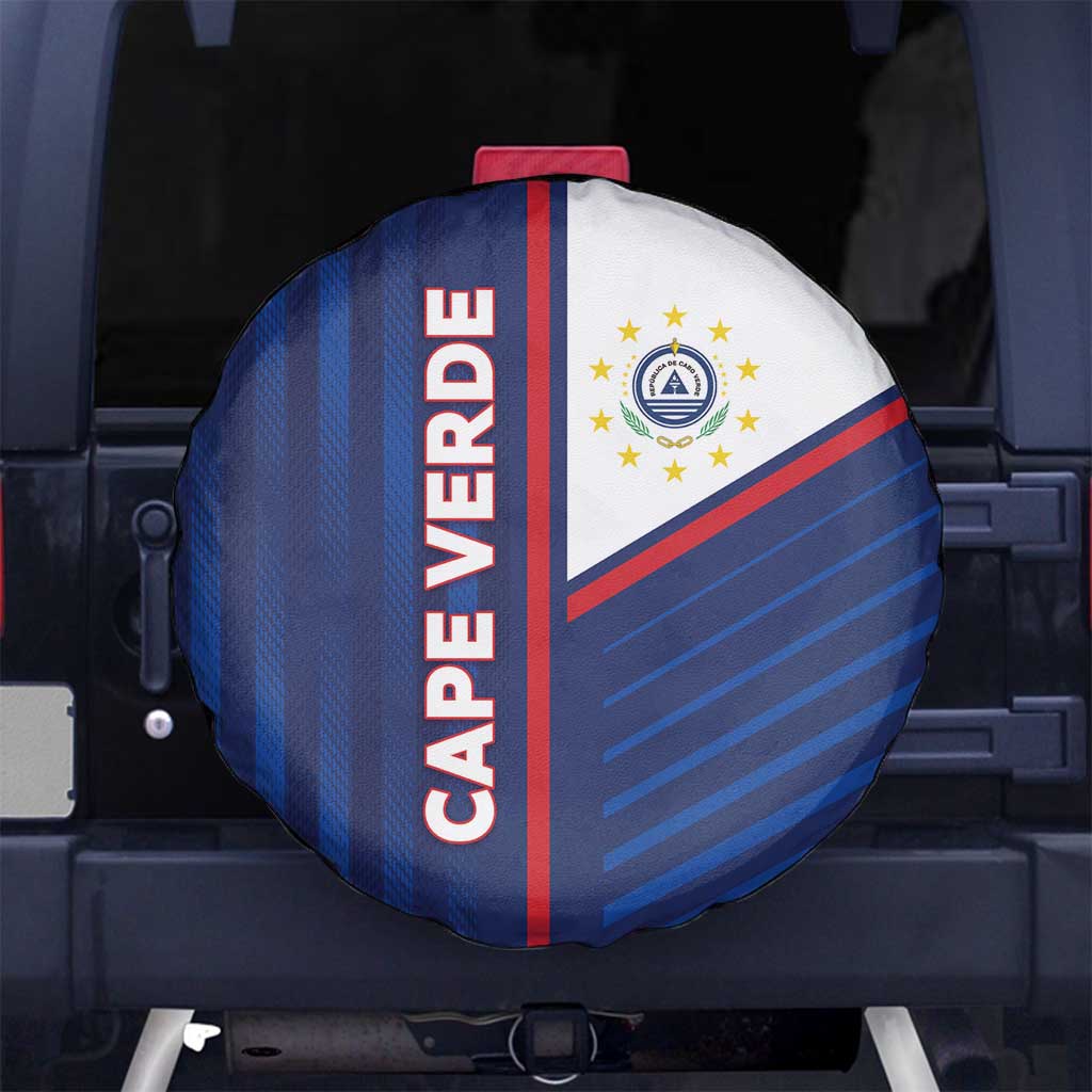 Cape Verde Football Spare Tire Cover Unique Style - Wonder Print Shop