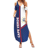Custom Cape Verde Football Summer Maxi Dress Unique Style - Wonder Print Shop