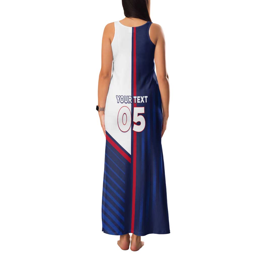Custom Cape Verde Football Tank Maxi Dress Unique Style - Wonder Print Shop