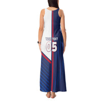 Custom Cape Verde Football Tank Maxi Dress Unique Style - Wonder Print Shop