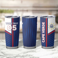 Custom Cape Verde Football Tumbler Cup Unique Style - Wonder Print Shop
