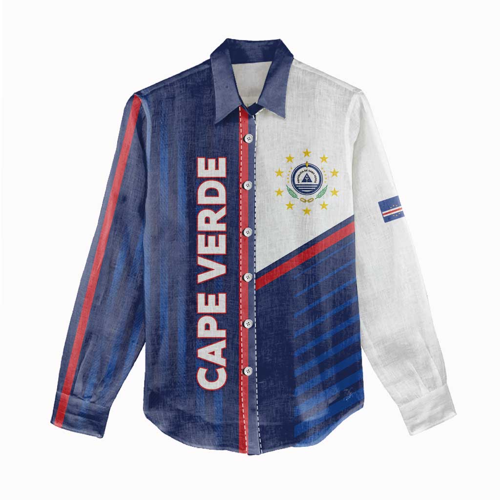 Custom Cape Verde Football Women Casual Shirt Unique Style - Wonder Print Shop