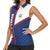 Custom Cape Verde Football Women Sleeveless Polo Shirt Unique Style - Wonder Print Shop