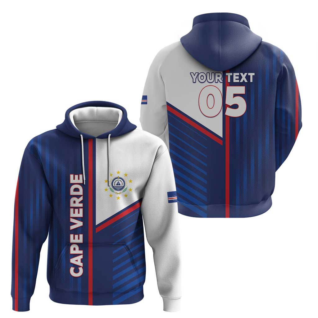 Custom Cape Verde Football Zip Hoodie Unique Style - Wonder Print Shop