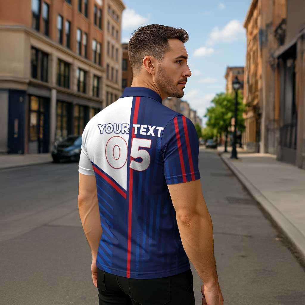 Custom Cape Verde Football Zipper Polo Shirt Unique Style - Wonder Print Shop