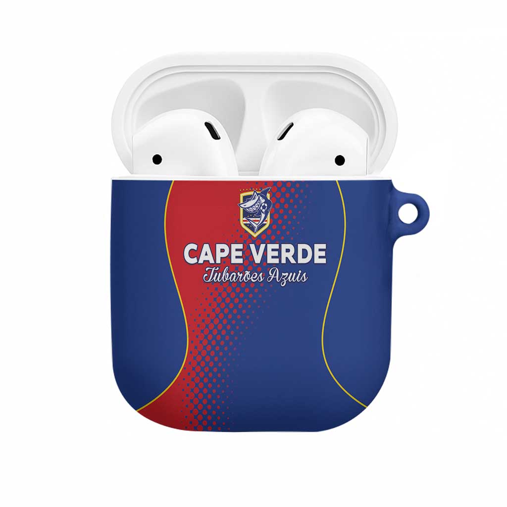 Cape Verde Football AirPods Case Blue Sharks Make History - Wonder Print Shop