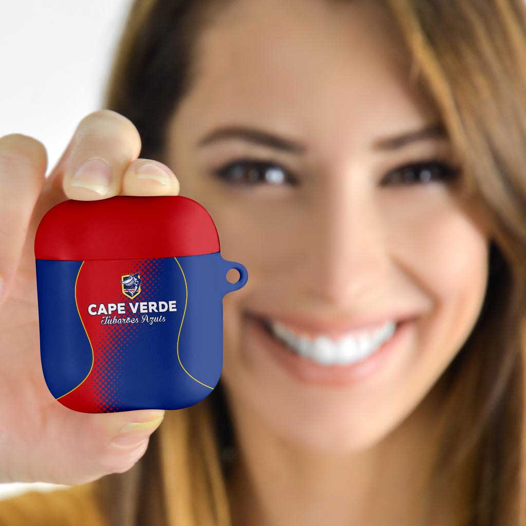 Cape Verde Football AirPods Case Blue Sharks Make History - Wonder Print Shop