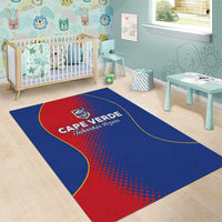 Cape Verde Football Area Rug Blue Sharks Make History - Wonder Print Shop