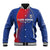 Custom Cape Verde Football Baseball Jacket Blue Sharks Make History - Wonder Print Shop