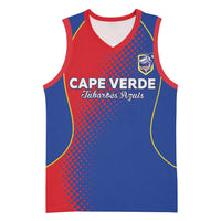 Custom Cape Verde Football Basketball Jersey Blue Sharks Make History - Wonder Print Shop