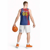 Custom Cape Verde Football Basketball Jersey Blue Sharks Make History - Wonder Print Shop