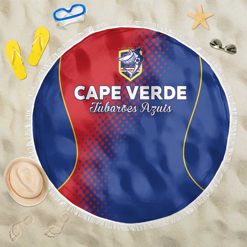 Cape Verde Football Beach Blanket Blue Sharks Make History - Wonder Print Shop