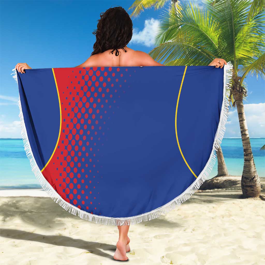 Cape Verde Football Beach Blanket Blue Sharks Make History - Wonder Print Shop