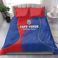 Cape Verde Football Bedding Set Blue Sharks Make History - Wonder Print Shop
