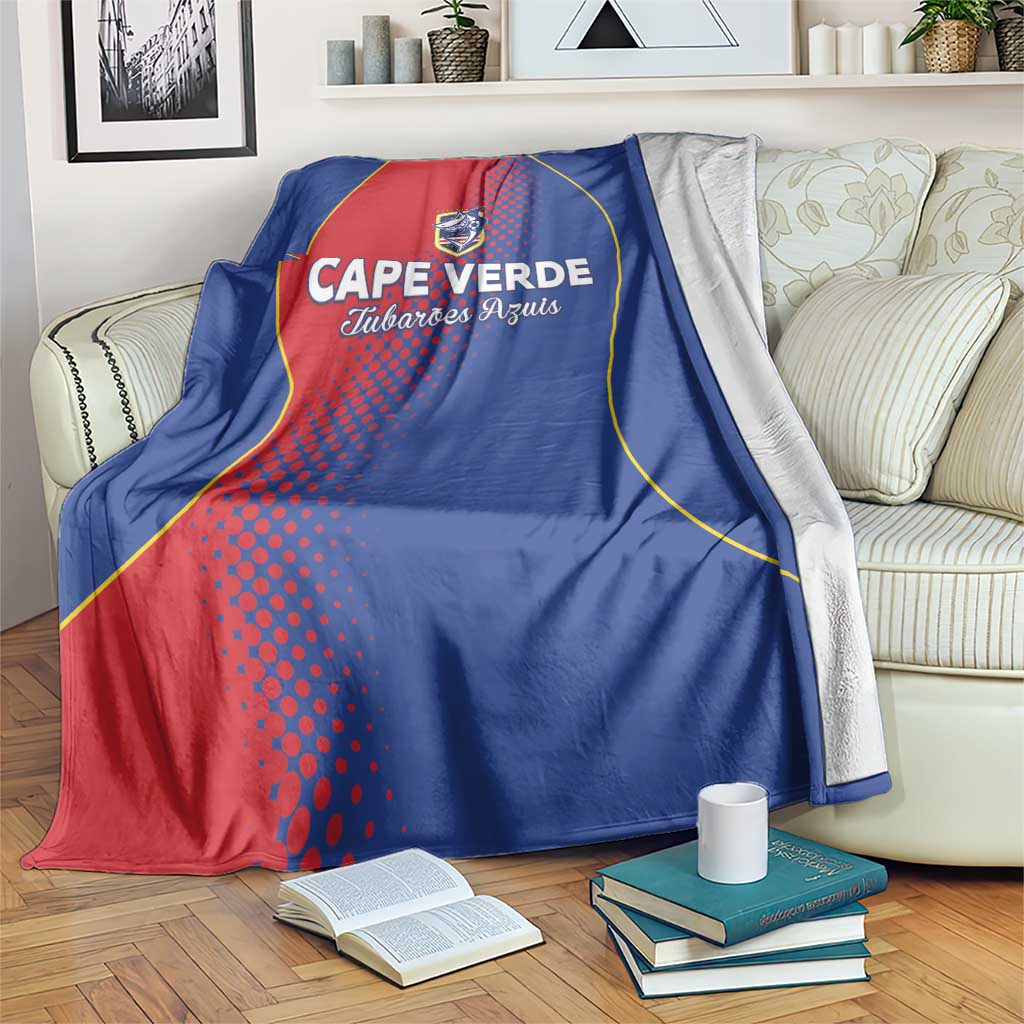 Cape Verde Football Blanket Blue Sharks Make History - Wonder Print Shop