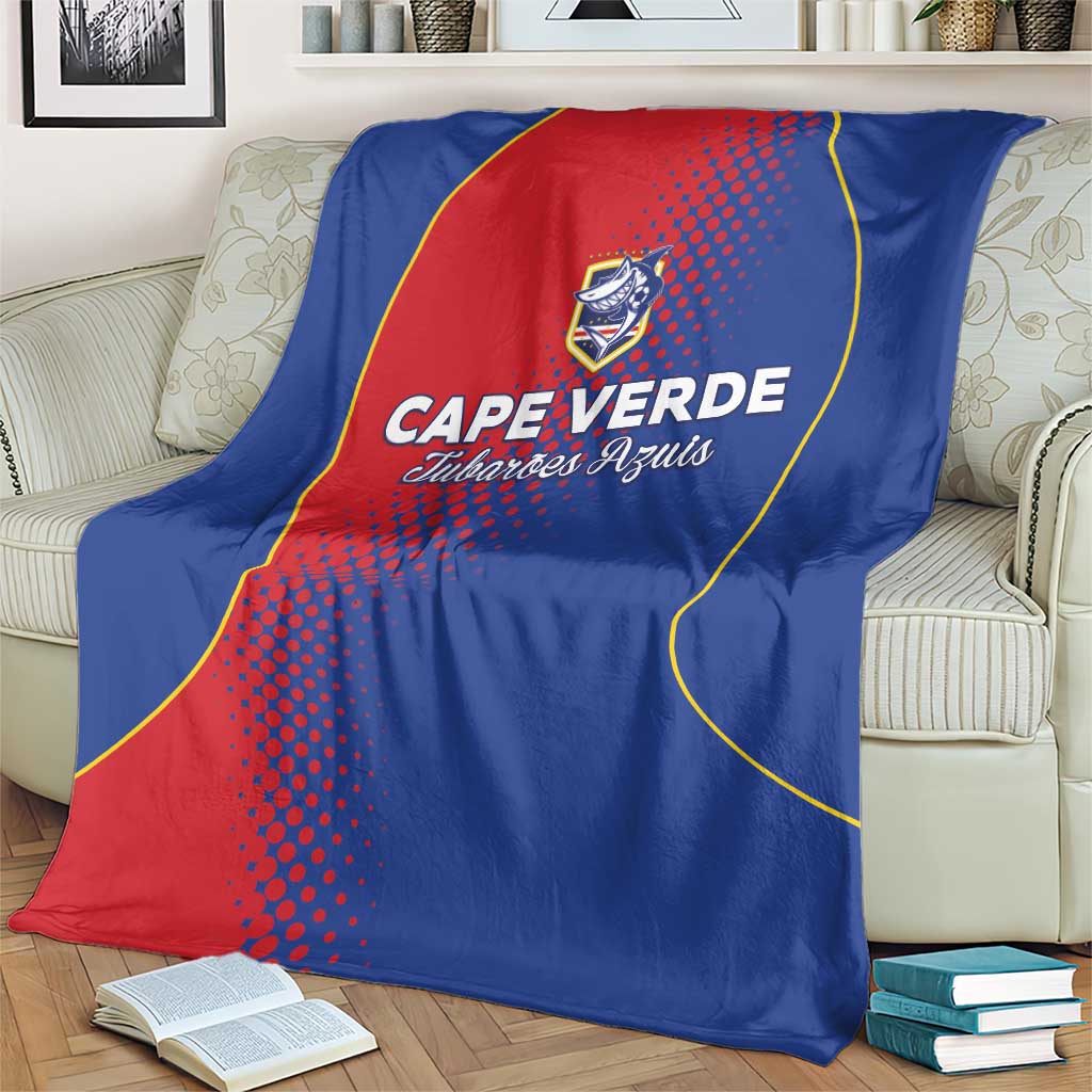 Cape Verde Football Blanket Blue Sharks Make History - Wonder Print Shop