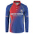 Custom Cape Verde Football Button Sweatshirt Blue Sharks Make History - Wonder Print Shop