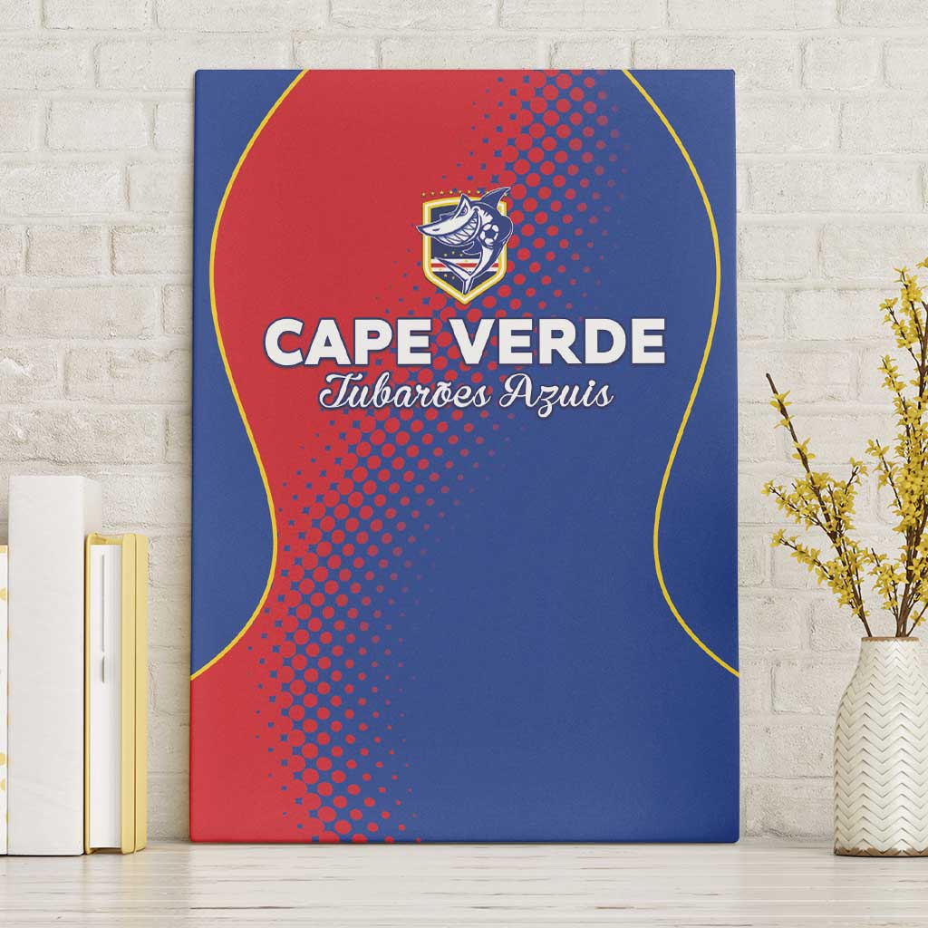 Cape Verde Football Canvas Wall Art Blue Sharks Make History - Wonder Print Shop