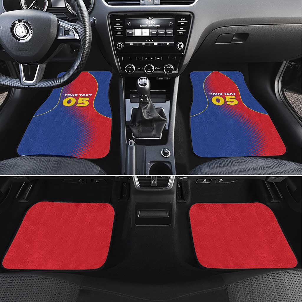 Custom Cape Verde Football Car Mats Blue Sharks Make History - Wonder Print Shop