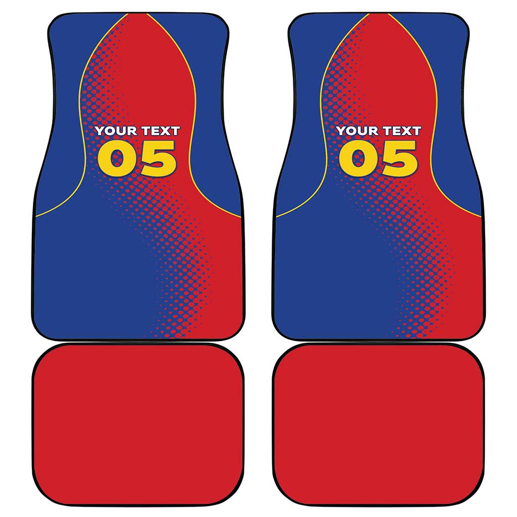 Custom Cape Verde Football Car Mats Blue Sharks Make History - Wonder Print Shop