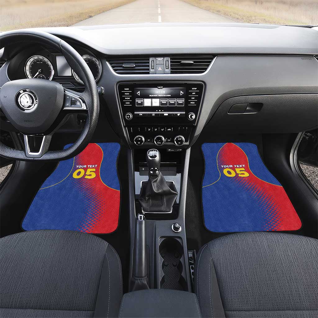 Custom Cape Verde Football Car Mats Blue Sharks Make History - Wonder Print Shop