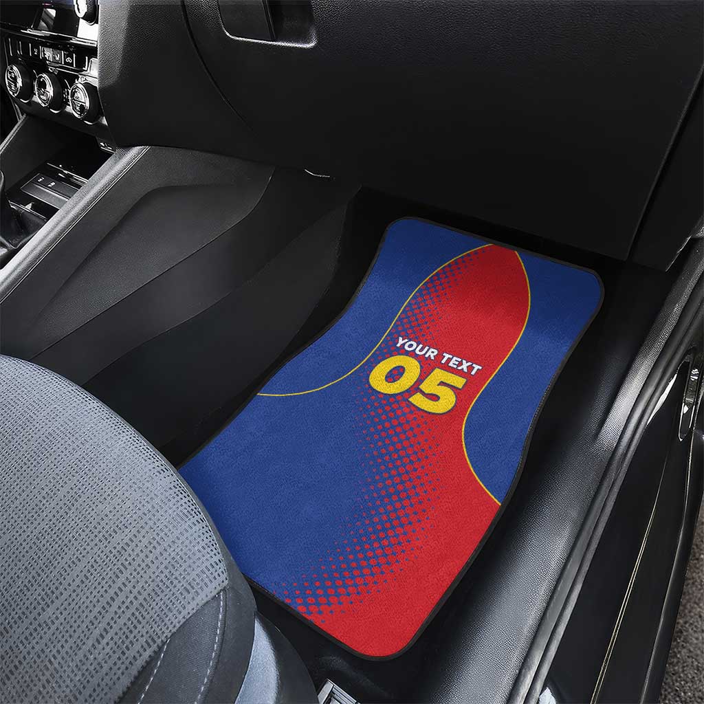 Custom Cape Verde Football Car Mats Blue Sharks Make History - Wonder Print Shop