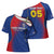 Custom Cape Verde Football Cross Shoulder Shirt Blue Sharks Make History - Wonder Print Shop