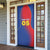 Custom Cape Verde Football Door Cover Blue Sharks Make History - Wonder Print Shop
