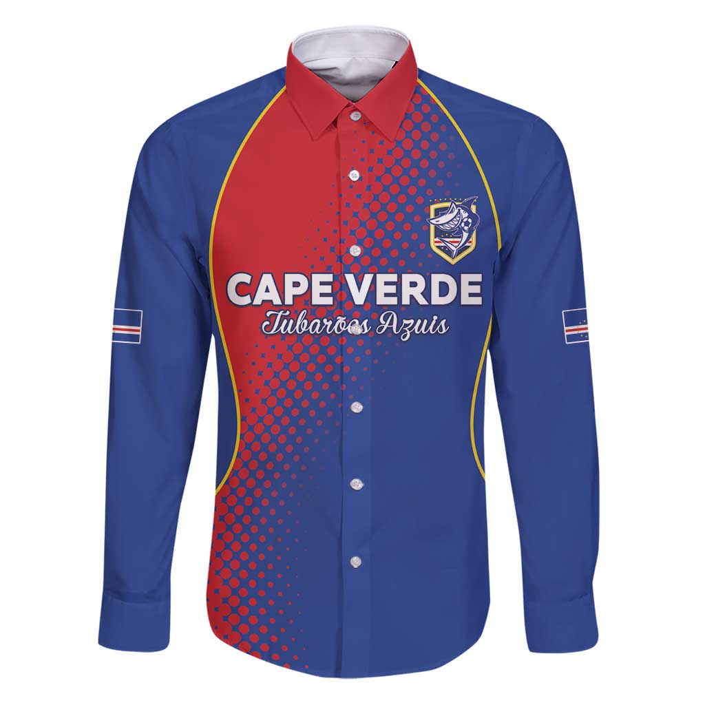 Custom Cape Verde Football Family Matching Puletasi and Hawaiian Shirt Blue Sharks Make History - Wonder Print Shop