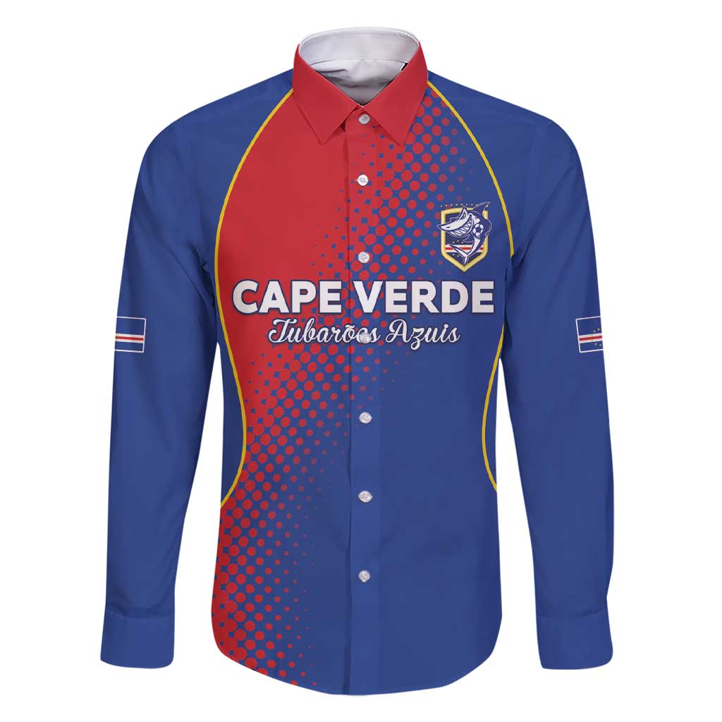 Custom Cape Verde Football Family Matching Short Sleeve Bodycon Dress and Hawaiian Shirt Blue Sharks Make History - Wonder Print Shop