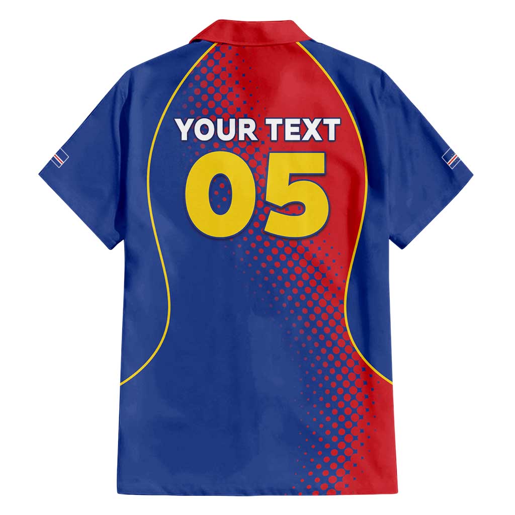 Custom Cape Verde Football Family Matching Tank Maxi Dress and Hawaiian Shirt Blue Sharks Make History - Wonder Print Shop