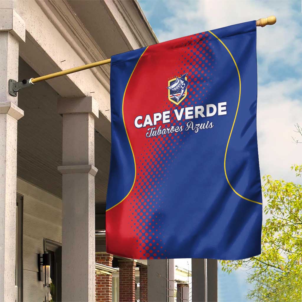 Cape Verde Football Garden Flag Blue Sharks Make History - Wonder Print Shop