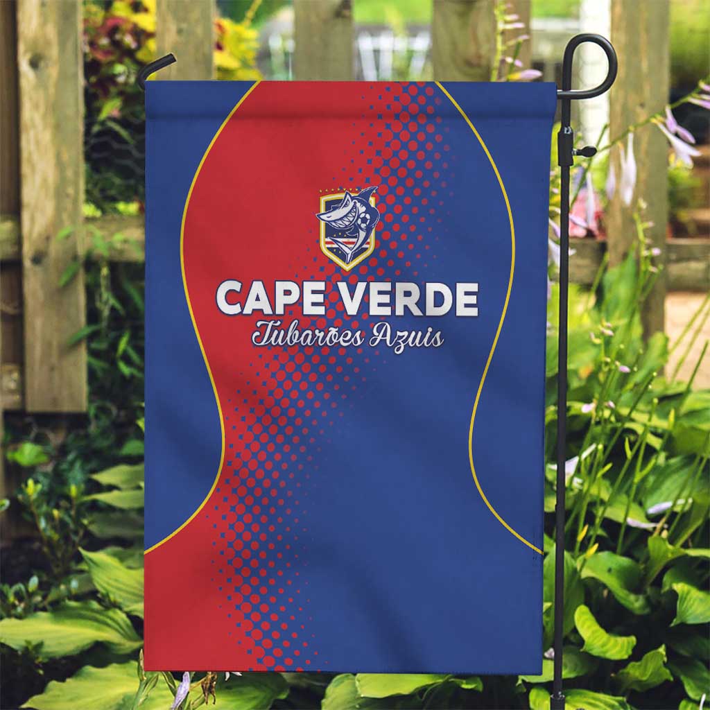 Cape Verde Football Garden Flag Blue Sharks Make History - Wonder Print Shop