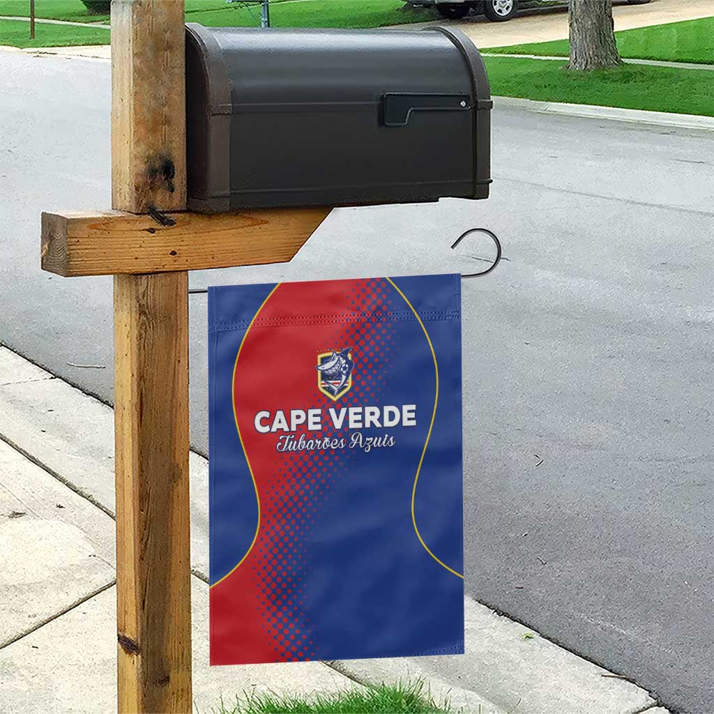 Cape Verde Football Garden Flag Blue Sharks Make History - Wonder Print Shop